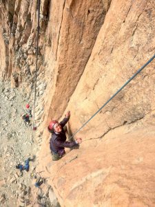 HMI Gap students climbing at Cerro Colorado