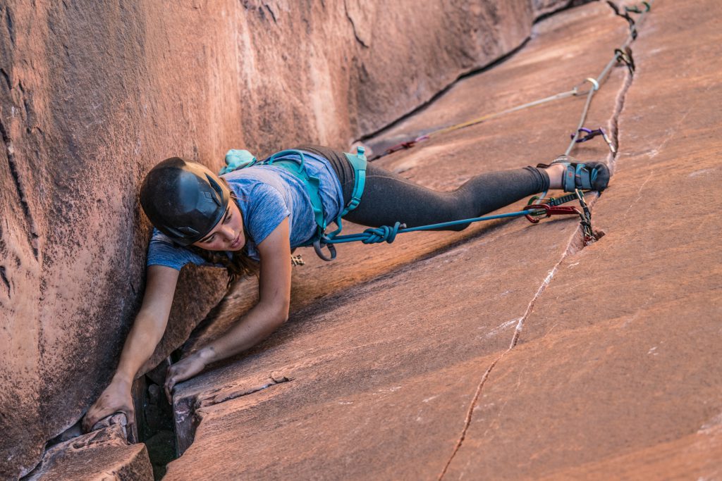 Learn how to lead climb (set up your own climbs) in one of the world's most famous climbing locations--Moab, Utah!