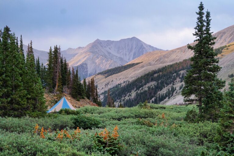 Scenic - Tent, Tarp, Mt. Yale, Collegiates